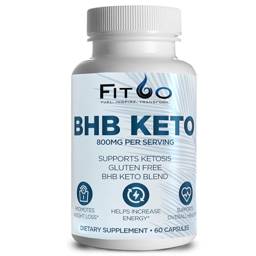 FIT60 Keto Diet Pills for Men & Women - Boost Energy and Mental Clarity for Enhanced Focus- Keto Fat Burner - Keto BHB Pill for Ketosis Support- 30 Days Supply