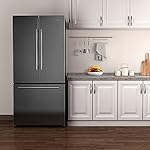 Galanz GLR18FS5S16 French Door Refrigerator with Installed Ice Maker and Bottom Freezer Adjustable Electrical Thermostat Control, Frost Free, Energy Star Certified, Stainless Steel, 18 Cu Ft - Image 5