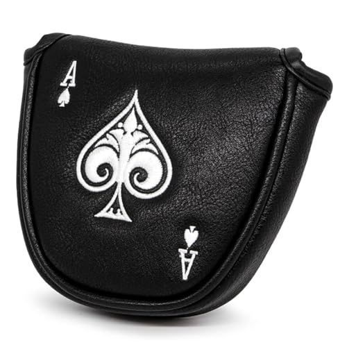 Pqahffowr Couvercle de Putter Couvre-Chef Mallet Couvre-Tête de Putter Étui de Protection de Club Magnétique Convient Aux Cadeaux pour Golfeurs