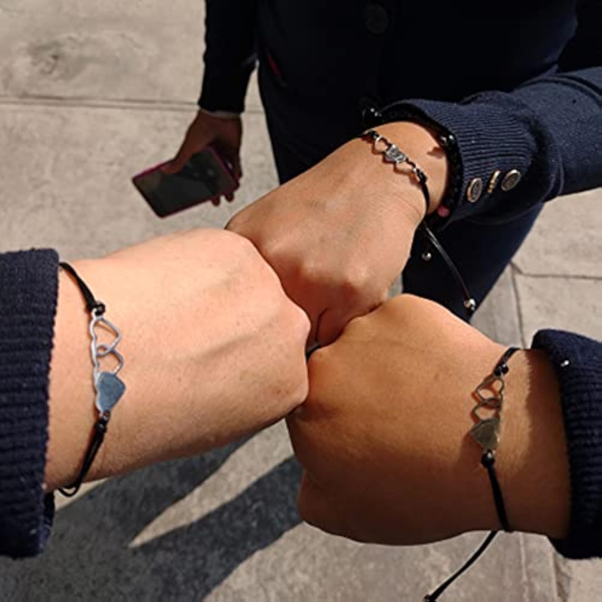 Mother Daughter Matching Heart Wish Bracelets Set