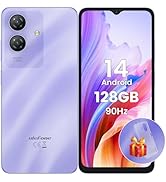 Ulefone Note 21 Unlocked Smartphone 128GB ROM 8GB/1TB SD, Android 14 Octa Core 6.56 Inch 90Hz HD+...