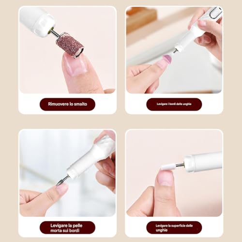 Perceuse électrique pour ongles outil de manucure avec 3 vitesses réglables