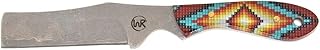 WHISKEY BENT HAT CO. Bullcutter Fixed Blade Knife 440C Damascus Steel 6" Blade w/Leather Sheath (Warrior) - WHISKEY BENT HAT CO.