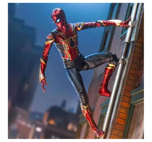 Image of Hamleys Iron Spider Action Figure 7 Inch Collectible Toy Gift, 14Y+ | 1:10 scale, full articulation, mechanical spider arms, metallic paint finish, collector display box for fans
