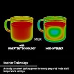 Panasonic NN-SN65KB Microwave Oven with Inverter Technology 1200W, 1.2 cu.ft. Small Genius Sensor One-Touch Cooking, Popcorn Button, Turbo Defrost-NN-SN65KB (Black) - Image 3