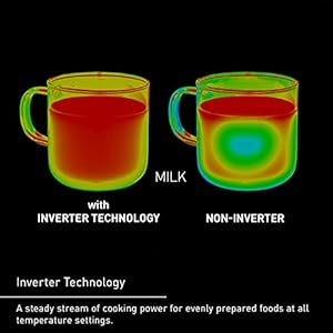 Panasonic nn sn65kb microwave oven with inverter technology 1200w 12 cuft small genius sensor one touch cooking popcorn button turbo defrost nn sn65kb black  urban country home decor