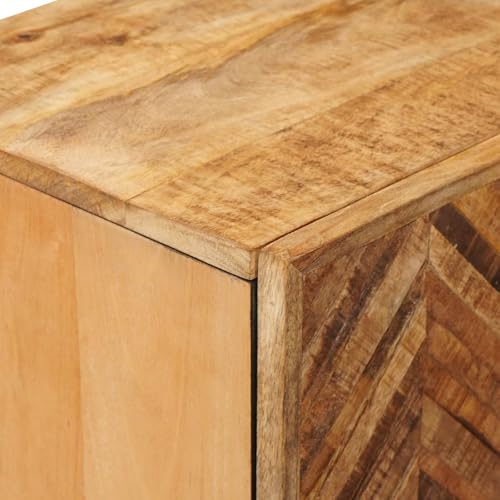 Aparador marrón 60 cm, armario moderno de almacenamiento y cómoda de madera 8