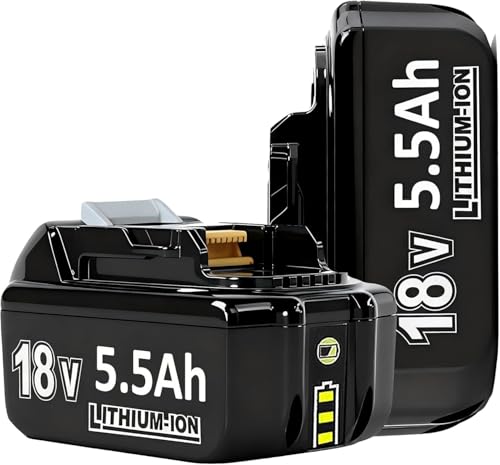 Image of 2X 5.5Ah Lithium-Ion Replacement Battery for Makita 18v LXT Tools