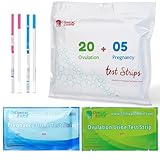 ClinicalGuard 20 Ovulation Test Strips & 5 Pregnancy Test Strips Combo