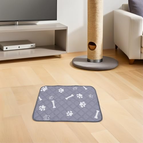 Tapis de propreté pour chiot lavables en machine polyester UPKOCH - 5