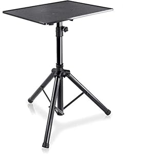 PYLE-PRO Pro DJ Laptop, Projector Stand- Computer DJ Equipment Studio Stand Mount Holder, Height Adjustable, 28″ to 50″,Good For Stage or Studio -PLPTS3
