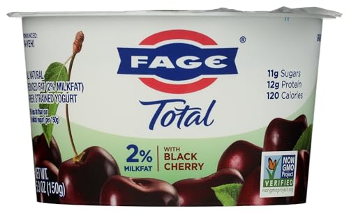 FAGE TOTAL Split Cup, 2% Greek Yogurt with Cherry, 5.3 oz