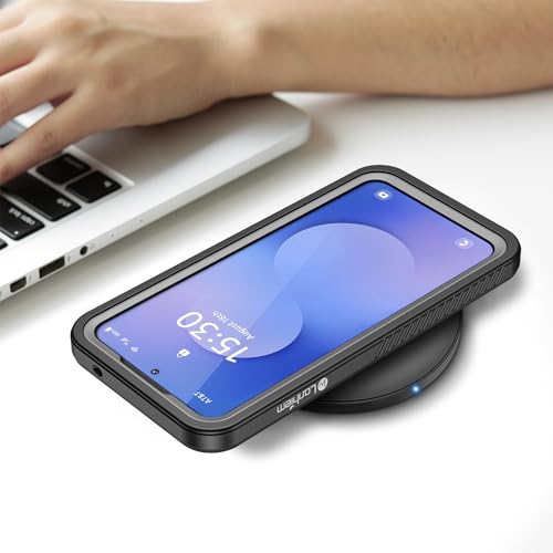 Focusor für Samsung Galaxy S25 FE Hülle IP68 Wasserdicht,HandyHülle für Samsung S25 FE 5G 360 Schutzhülle,Stoßfest Staubdicht Outdoor Panzerhülle mit Eingebautem Displayschutz für S25 FE,Schwarz