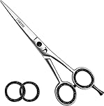 Candure Hairdressing Barber Hair Scissor for Professional 6.5 inch Hairdressers Barbers Stainless Steel Hair Cutting Shears - for Salon Barbers, Men, Women, Children and Adults (Japanese, 6.5")