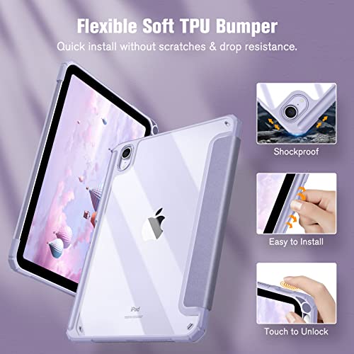 Étui rigide iPad Mini 6 résistant aux rayures avec support de stylet sûr - 4