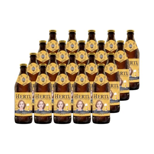 Hertl Mutti's Sonnenschein Helles | Fränkisches Biergenuss für Zuhause (10 L (20er pack))