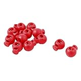 significado hilo rojo con 7 nudos Peso del producto: 22g sourcing map Mochila de plástico Carpa Resorte Tope Orificios Individuales Cordón Cordón Cerraduras Extremo 12 Piezas Rojo