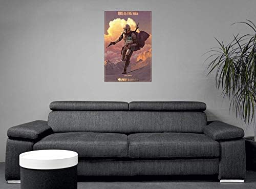 Star Wars The Mandalorian - (On The Run) Unisex Poster Multicoloured Paper 61 x 91.5 cm Fan Merchandise Film