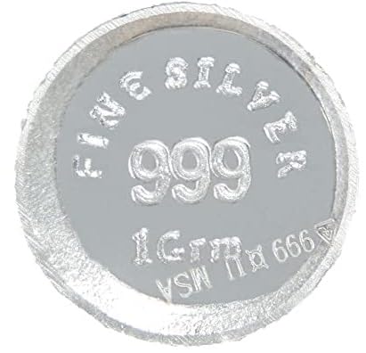 Msa Jewels Presents Pure Silver Coin of 1 gm Dhanteras Diwali Gift Items (B09KNH44L9) Amazon Price History, Amazon Price Tracker