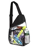 Clear Sling Bag Reinforced Adjustable Straps for Extra Durability Backpack, Daypack Easy Stadium Security Check Bag Traveling