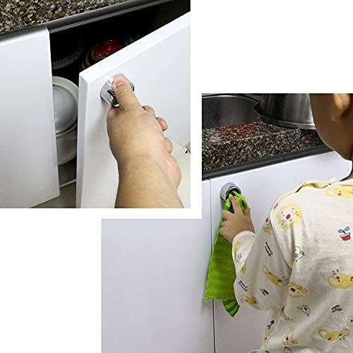 BangShou 6 Pieces Tea Towel Holder, Round Self-Adhesive Hooks, Kitchen Stick on Cloth Hooks, Push in Suction Hand Towel Holder for Bathroom, Cabinet&Cupboard