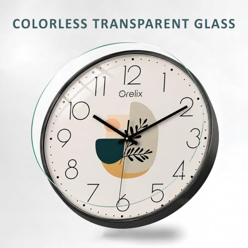 Image of Designer Silent Wall Clock for Bedroom Stylish | Wall Watch for Living Room | Modern Fancy Unique Glass Wall Clock for Hall, Office, Kitchen, Home