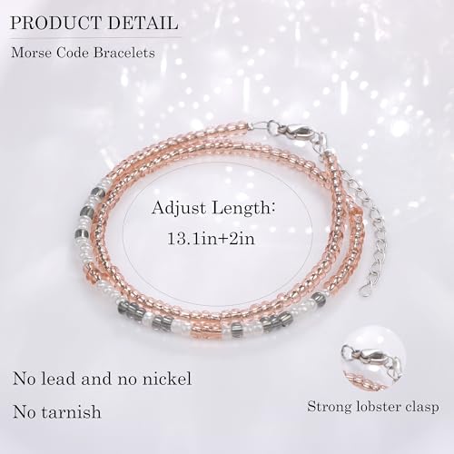 Image of JoycuFF ๐ ๐ผ๐ฟ๐๐ฒ ๐๐ผ๐ฑ๐ฒ ๐๐ฟ๐ฎ๐ฐ๐ฒ๐น๐ฒ๐๐ ๐ณ๐ผ๐ฟ ๐ช๐ผ๐บ๐ฒ๐ป Inspirational Gifts Beads Bracelets for Women Encouragement Birthday Gifts for Daughter Sister Niece Granddaughter Mom Best Friend