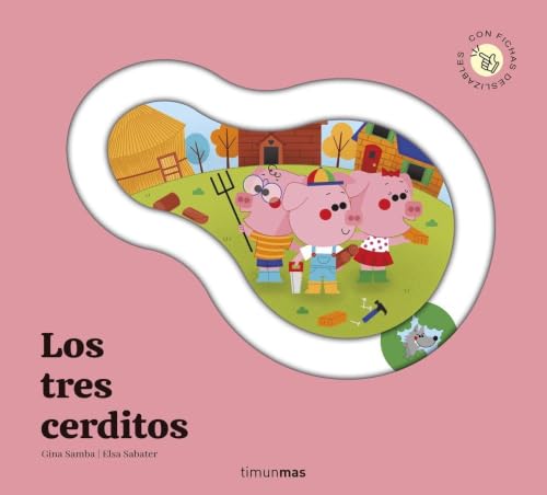 Portada de Los tres cerditos. Cuento con piezas deslizables