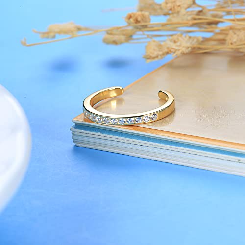 Image of Milacolato 925 Sterling Silver Toe Rings for Women 18K White Gold Plated Arrow Heart Infinity Vintage Celtic Knot Teardrop Daisy Flower Stylish Toe Rings Adjustable Toe Band Rings Summer Beach Foot Jewelry
