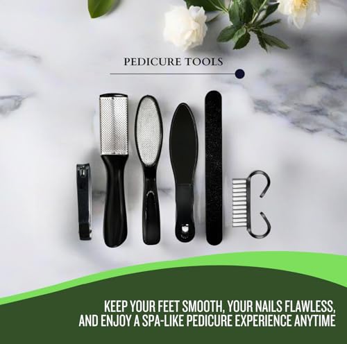 Foot Care Kit Premium Exfoliating Essentials Set with Foot Mask, Peel Mask, Spa Tools, Pedicure sets for feet Bundle - 7