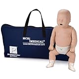Prestan Infant CPR Training Manikin with Rate Monitor, Medium Skin, MCR Medical