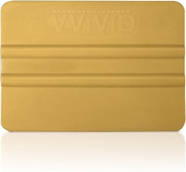 VViViD Gold Vinyl Wrap Squeegee - Nylon-Reinforced Tool for Car Wraps, Window Tint & Decals - 1 Pack