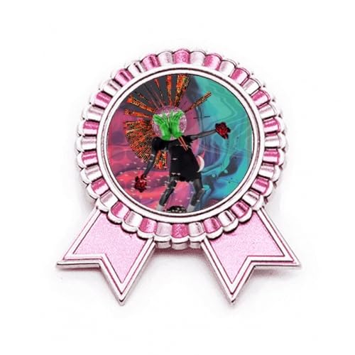 Pin's broche Dizzy And Fall motif abstrait en métal pour exprimer votre créativité en rose
