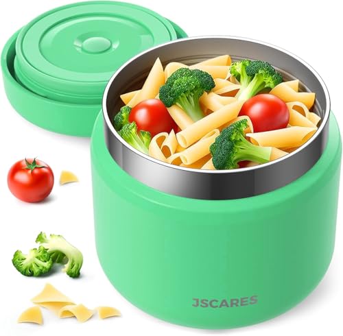 JSCARES 12oz Kids Insulated-Food-Jars for Hot-Food, Wide Mouth Soup Thermo Food Jar Insulated Thermal Lunch Container Termo para Comida Caliente Vacuum Thermoses for Keeping Food Warm-Candy