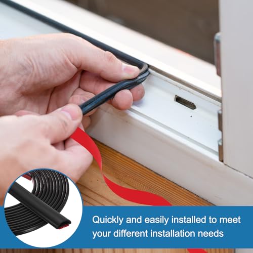 Profilé D en silicone anti-froid pour supprimer les courants d'air de porte - 7