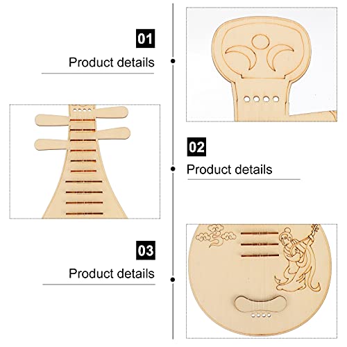 Toyvian Kids Toys Kids Toys Diy Mini Lutes Woden Lutes Supplies Handmade Chinese Instrument Kit For Kids Students Beginners Educational Toys Wooden Toys #TOP4