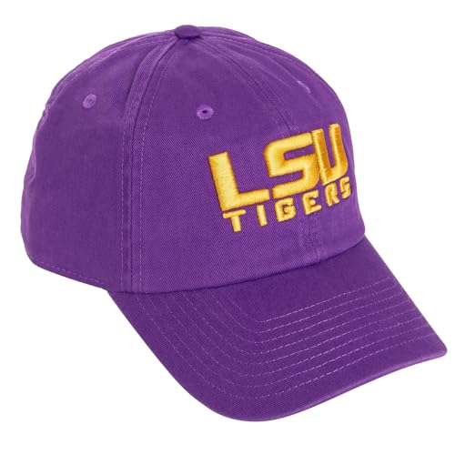 Gorra bordada ajustable LSU púrpura miniatura 1