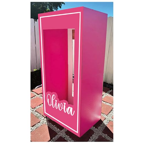 Life Size 3ft, 4ft, 5ft, 6ft and 6.6ft Tall Stand-in Cardboard Doll Photo Booth for Doll Princess Party Decorations Girls Birthday Party Decor...