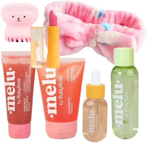 Kit Skincare Hidratante Pêssego Melu by Ruby Rose Cuidado Facial ...