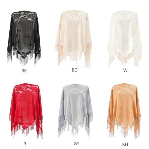 Lace Triangle Scarfs for Hot Triangle Shawl with Floral Pattern for Ladies Mother Wedding Party Sunproof Supplies2