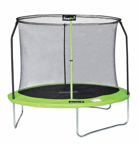 Jump PRO™ Xplore Green Round Trampoline with Inner Safety Enclosure in 3 sizes. (10 Feet)