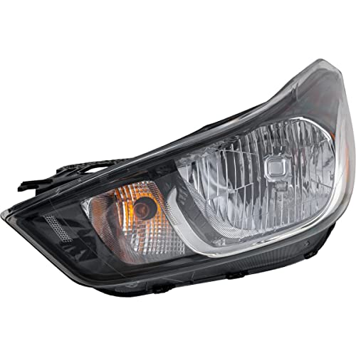 Part Synergy Driver Side Headlight for Chevrolet Spark 2017-2018 With bulb(s) Halogen Clear Lens CAPA Certified