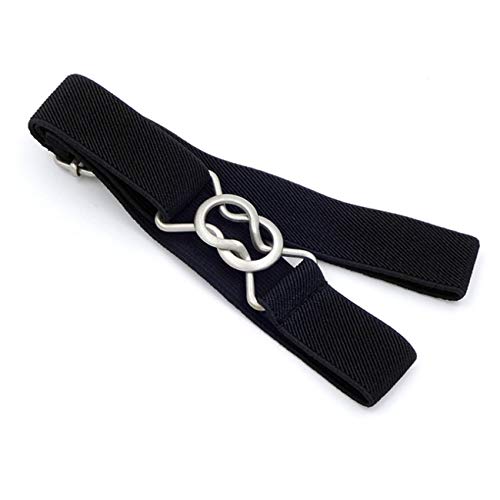 Bigsweety Enfants Garçons Filles Ceintures Élastiques Extensibles Enfants à Utiliser Au Quotidien Ou pour Une Occasion Officielle (Noir) Cover