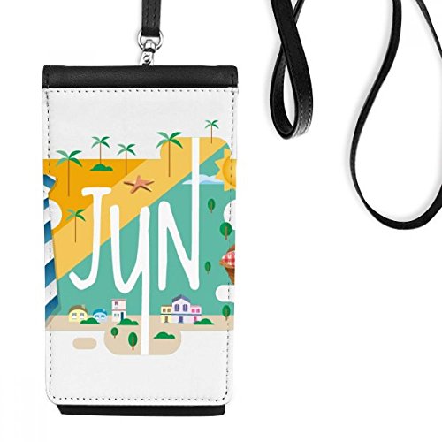 Pochette smartphone en cuir noir idéale pour vos balades d'été