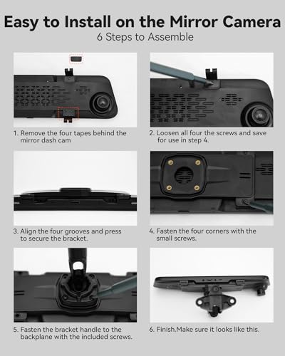 Image of WOLFBOX Model 179 OEM Bracket Fit for 2018-2024 Jeep Wrangler Rubicon, for USB C G840S /G840H /G850 /G900 /G900PRO /G850PRO /G900 Tripro Mirror Dash Cam