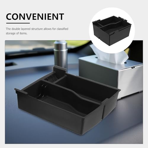 Console de voiture encombrée solution organisateur de rangement