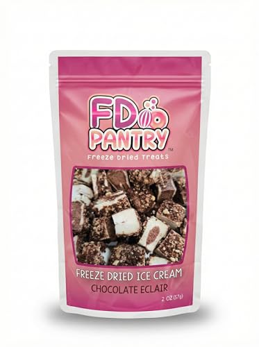 Freeze Dried Ice Cream Cookie Crunch Bites – Chocolate Eclair