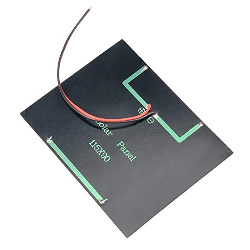 Uxcell 1.5W 12V Small Solar Panel Module Diy Polysilicon With 140Mm Wire For Toys Charger #TOP2