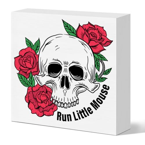 Letrero de madera para amantes de los libros románticos oscuros, decoración de lectura para el hogar, dormitorio de niña, dormitorio, romance, amantes de la novela, regalos para mujeres, amantes de