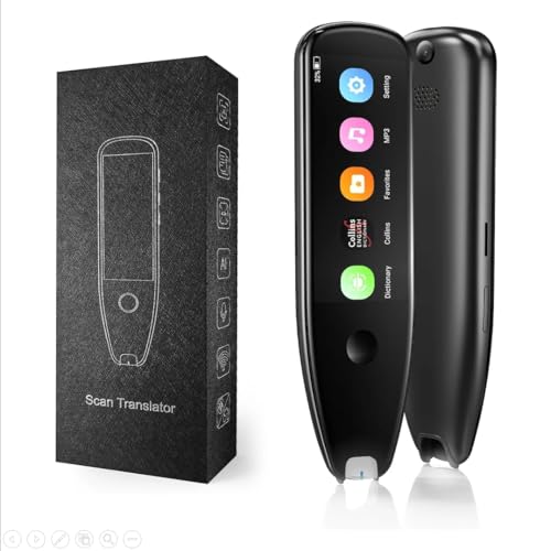 Image of DEVIANT AI Smart Translation Pen | 3.5 Inch Screen | 112 Languages Translator | OCR Scanner & Voice Translator | Bluetooth & Wi-Fi | for Students, Travel, Business and Language Learning Tool